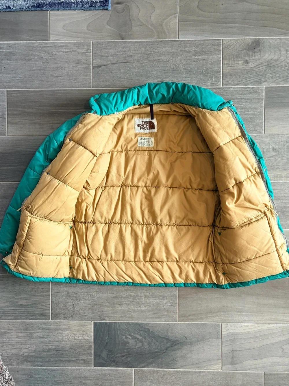 Vintage The North Face Green Puffer Jacket